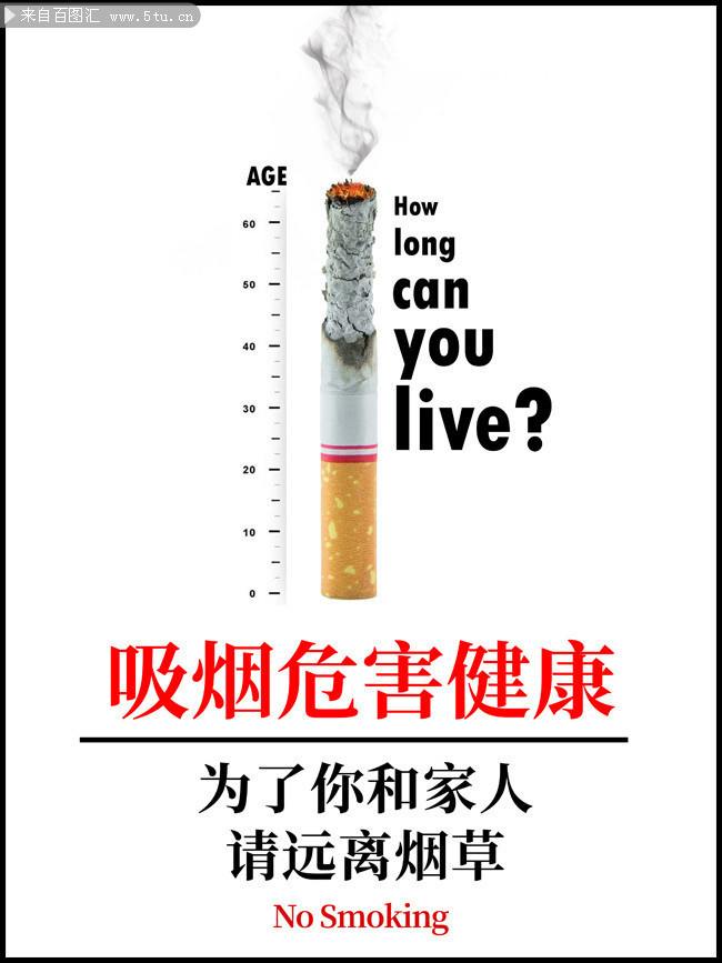 世界无烟日禁烟海报图片素材
