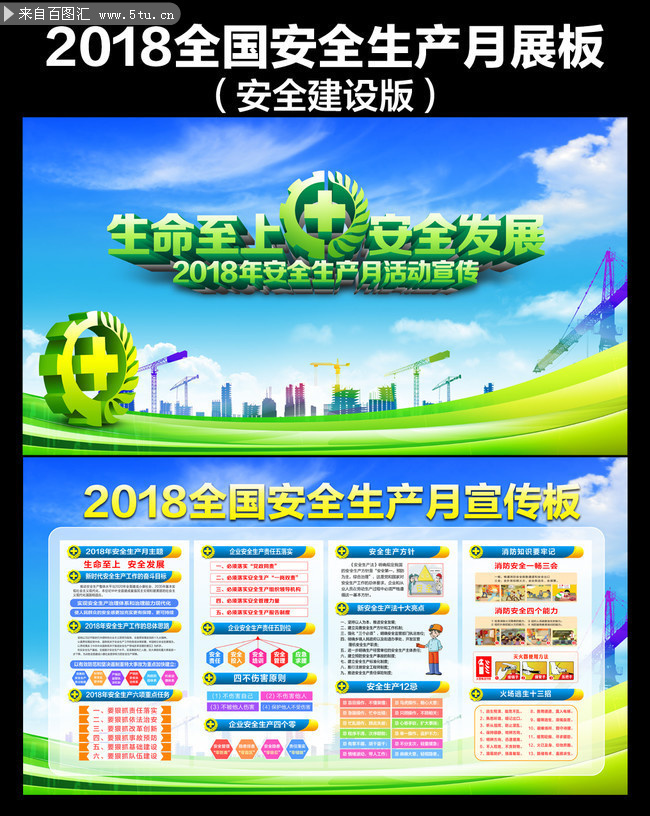 2018工地安全生产知识宣传栏