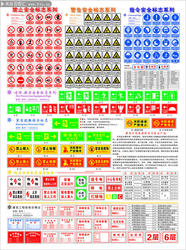 安全标识图片素材