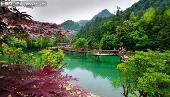 牯牛降九龙景区九曲栈道图片