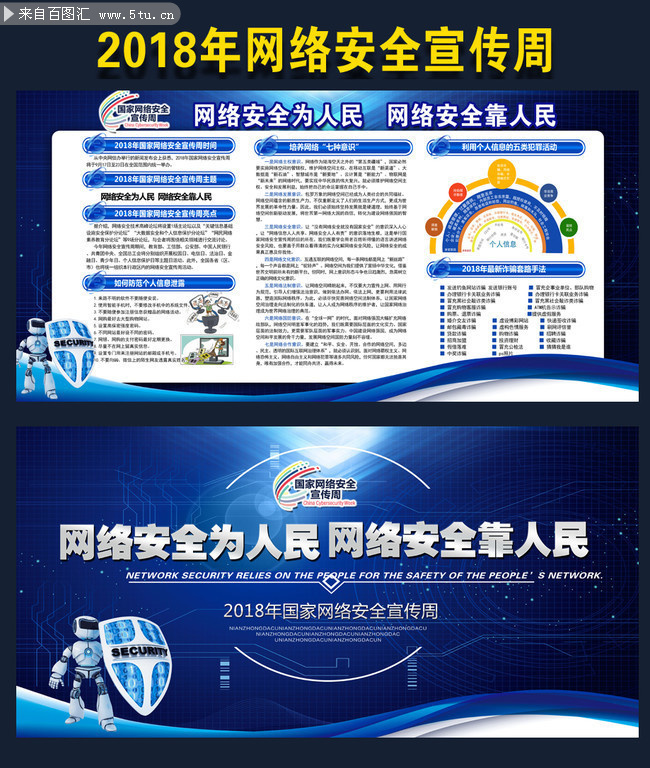 国家网络安全宣传周板报设计