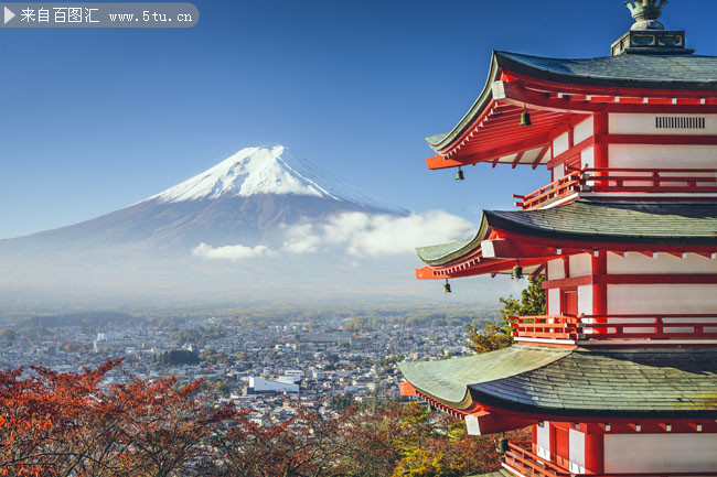 富士山风景高清图片素材