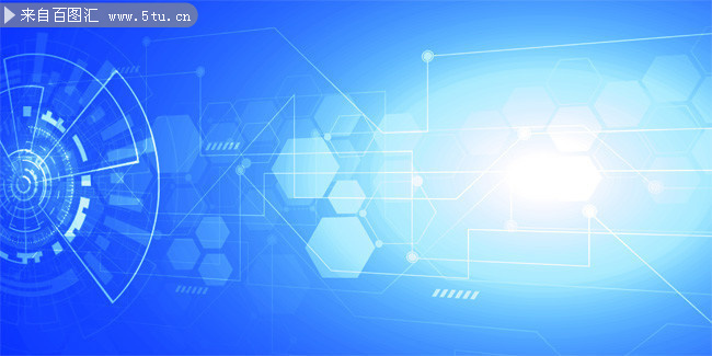 科技商务技术抽象蓝色背景图