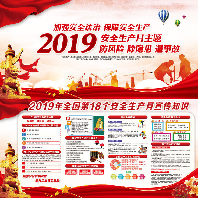 2019安全月宣传图片