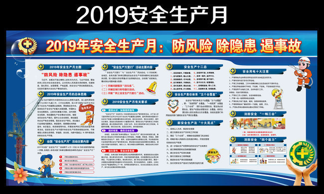 2019全国安全生产月活动宣传栏