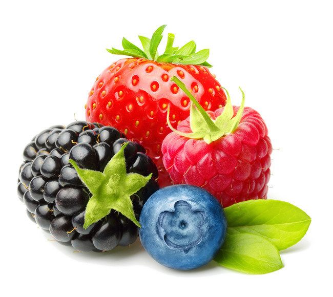 蓝莓桑葚草莓水果图片