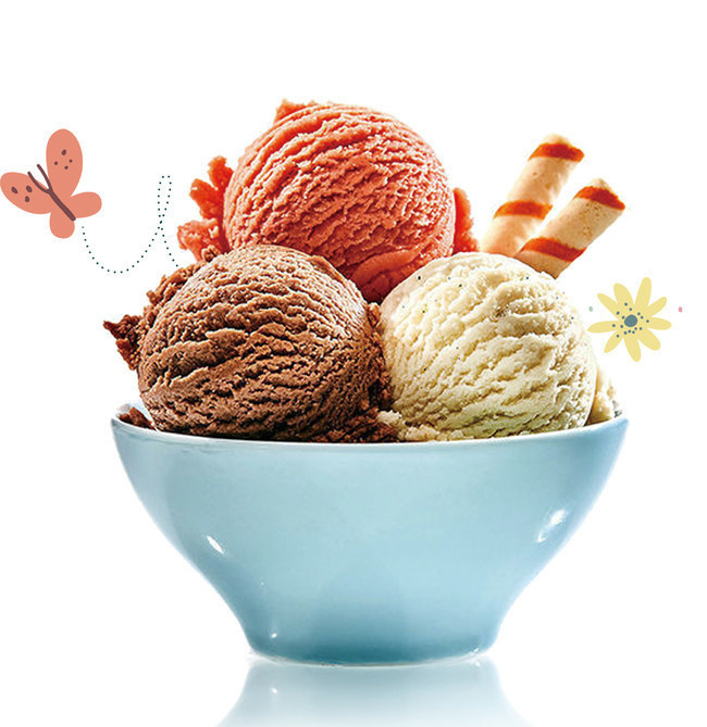 雪球冰淇淋图片
