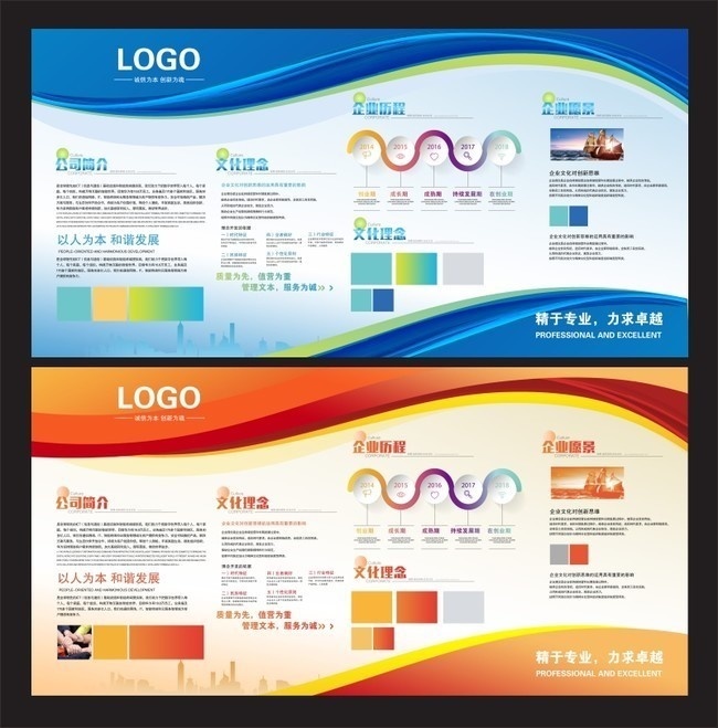 企业文化宣传展板图片下载