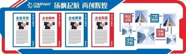 创意时尚企业文化墙