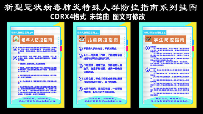 新型冠状病毒特殊人群防控指南挂图