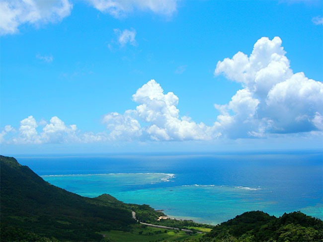 蓝天白云风景图片素材