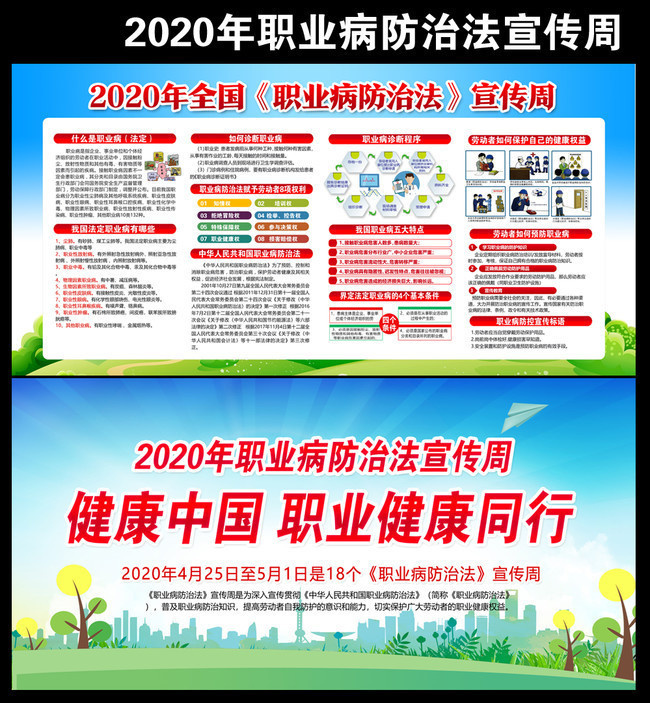 2020职业病防治法宣传周板报下载