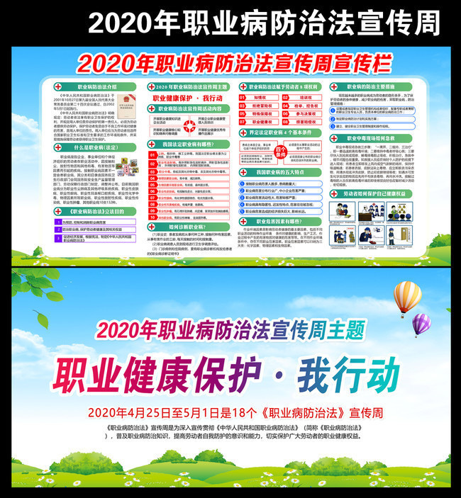 2020职业病防治法宣传周主题宣传栏