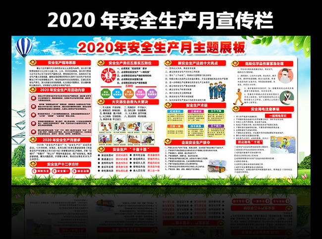 2020年安全生产月主题板报