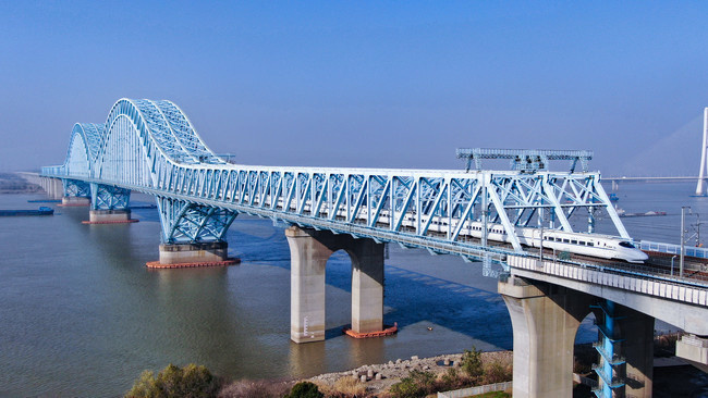 南京大胜关铁路大桥建筑图片素材