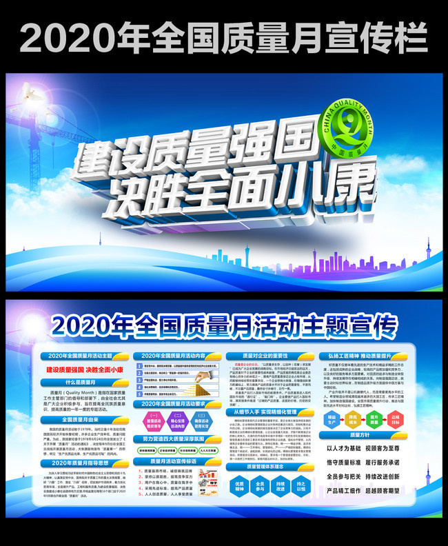 2020年全国质量月活动宣传栏