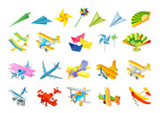 纸飞机与玩具