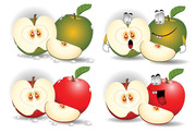 可爱卡通苹果