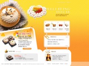 韩国美食网站模板 糕点图片