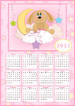 兔年卡通日历表