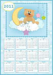 2011年日历矢量图 新年日历模板