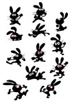 兔子表情大全 卡通兔子图片