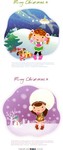 韩国圣诞儿童插画