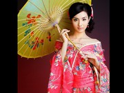 日本女孩照片 和服少女图片