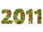 花环字体2011 圣诞节饰品图片