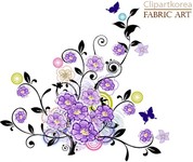 时尚紫色花朵图片 客厅装饰挂画