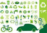 绿色环保图标素材