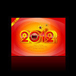 2012艺术字背景素材 新年吊旗图片