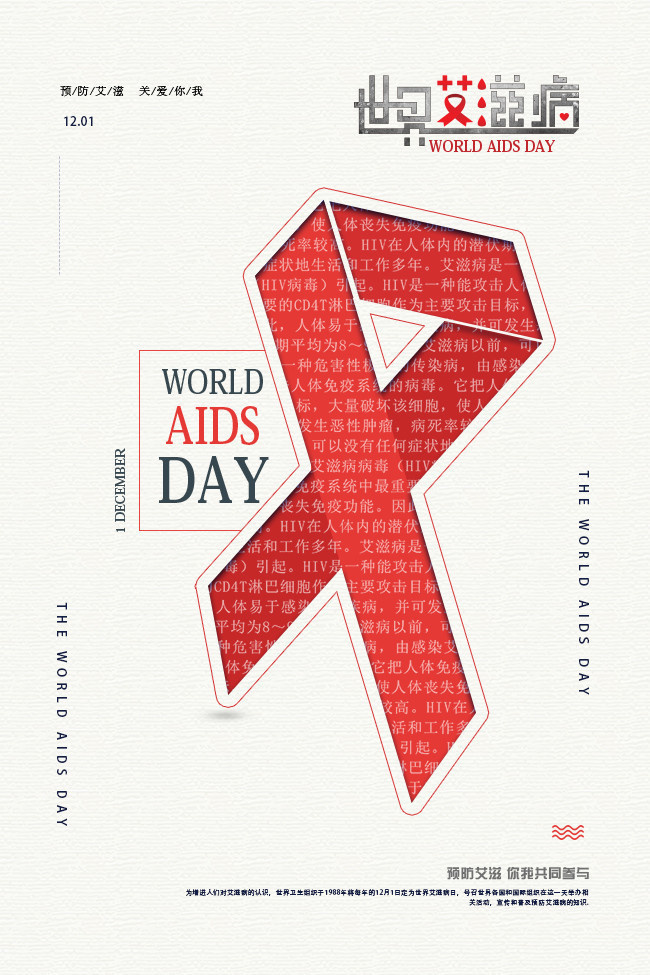 世界艾滋病日海报图片下载