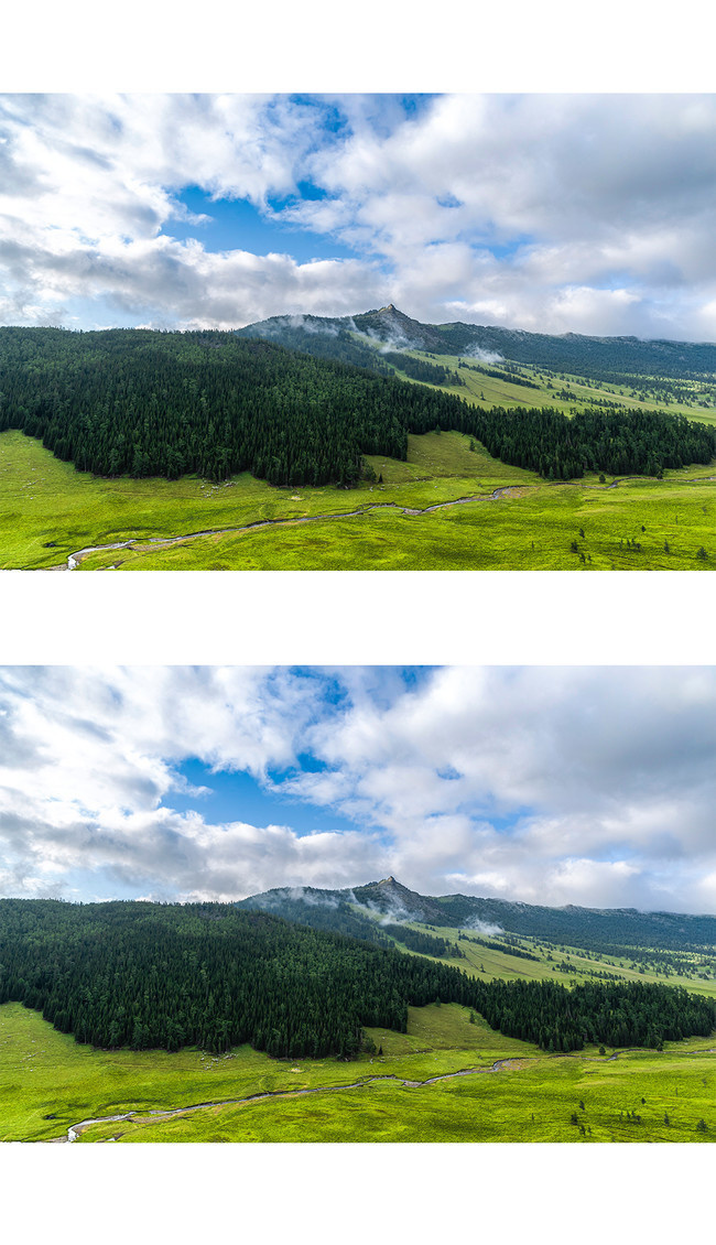 新疆高山草原风景图片