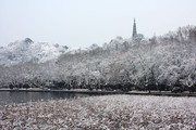西湖冬景图片 冬天杭州西湖图片