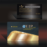 商贸公司VIP卡设计 高档会员卡素材