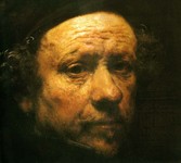 伦勃朗自画像 艺术家油画图片