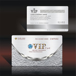 银色质感VIP卡模板