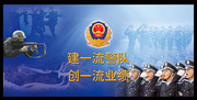 警务宣传展板设计 警察局形象宣传栏