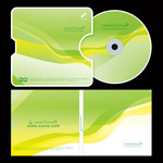 环保企业光碟贴纸设计模板