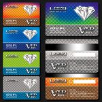 高贵VIP卡设计模板 精美钻石会员卡素材