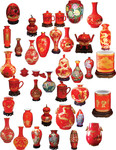 中国红瓷器图片素材