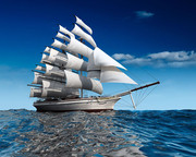 乘风破浪图片素材 航行中的帆船图片