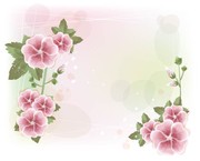 淡雅粉色花朵图片素材