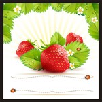 鼠绘草莓图片素材