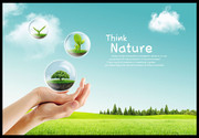 环保海报背景图片