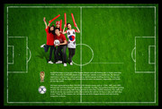 足球球迷 世界杯海报背景