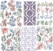古典植物花紋圖案