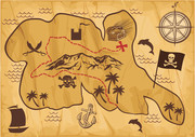 海盗地图矢量