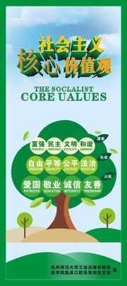 学校社会主义核心价值观展板